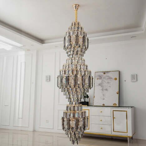 Candelabru Sublime Triple Opal 800x3000, 58 surse de iluminare
